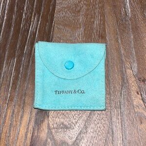 Tiffany & Co. Turquoise Suede Pouch